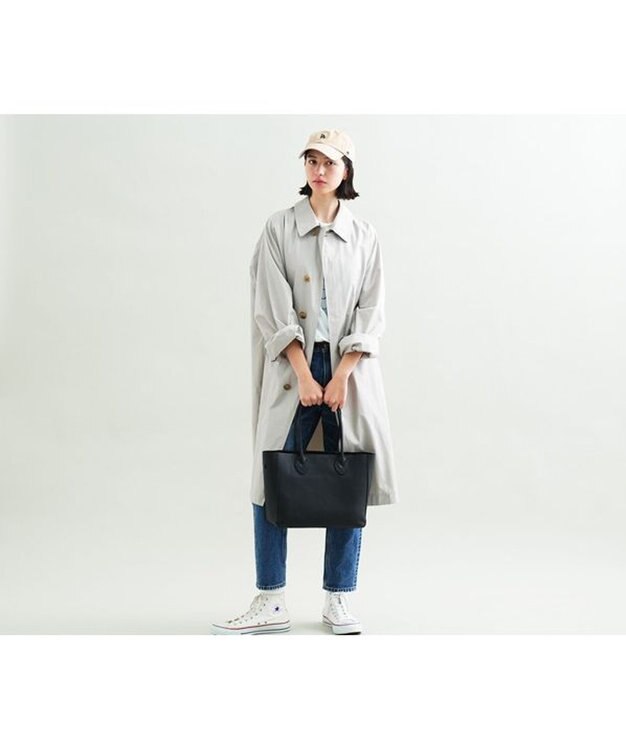 genten ミネルヴァ トートバッグ（中） クロ