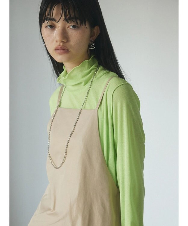 Green Parks ａ．裾プリーツキャミワンピース Beige