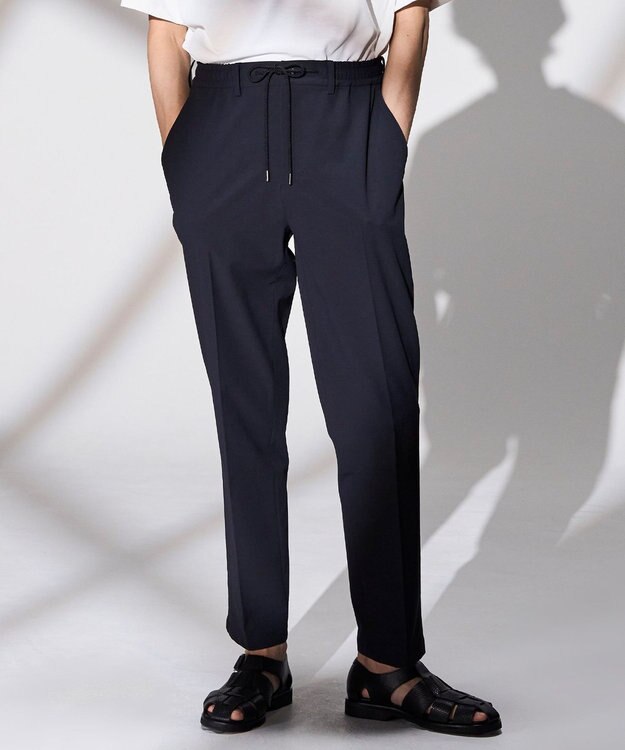 JOSEPH HOMME 【WEB限定】【新素材 / 新型】サマーヴェールストレッチ　ドロスト付テーパードパンツ / REGENT ネイビー系