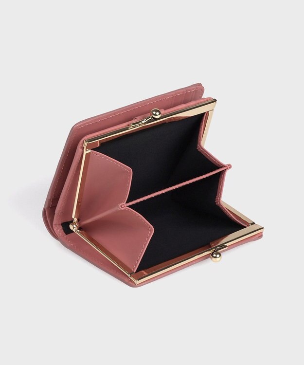 Paul Smith マーケトリースワールラビット がま口2つ折り財布 ピンク