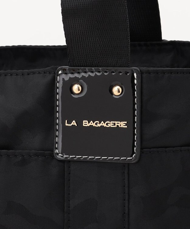 LA BAGAGERIE はっ水ジャカード2WAYトートバッグ ブラック