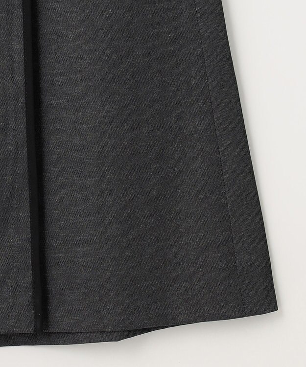 J.PRESS LADIES 【洗える・吸水速乾・接触冷感】リネンツイル スカート ブラック系