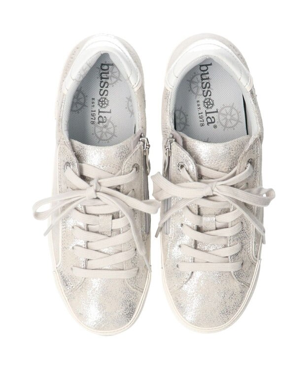 INTER-CHAUSSURES 【BUSSOLA】レースアップスニーカー シルバー