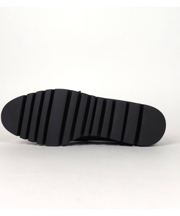 Dominic3 スニーカーソール バックルレザーローファー ブラックエナメル