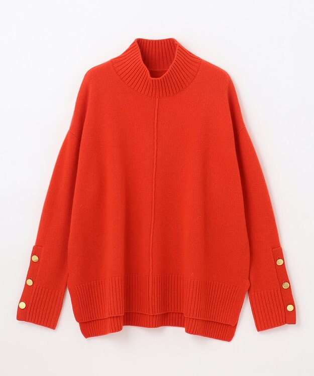 GRACE CONTINENTAL メリノウールニットトップ レッド