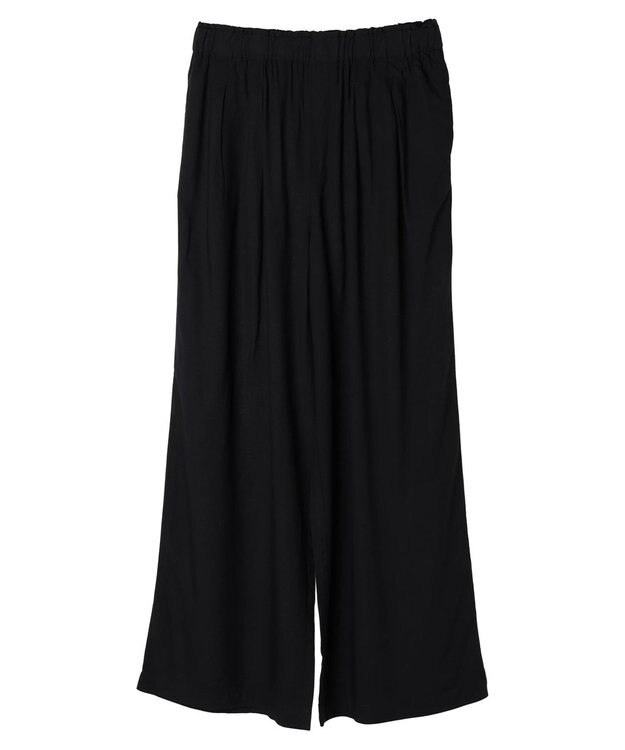 CRAFT STANDARD BOUTIQUE レーヨンワイドパンツ Black