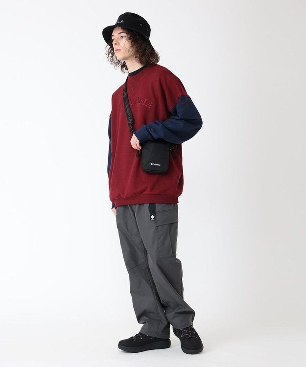 Columbia Columbia/ バガスウェットグラフィッククルー /コロンビア Rich Wine、 Coll Navy