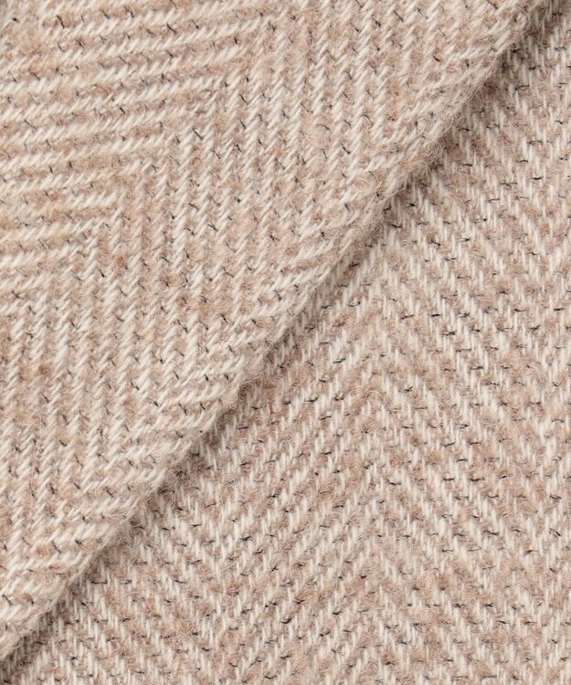 JOSEPH ABBOUD 【尾州産カシミヤブレンド×アルパカ混素材】カシミヤブレンドアルパカヘリンボン ダッフルコート ベージュ系7