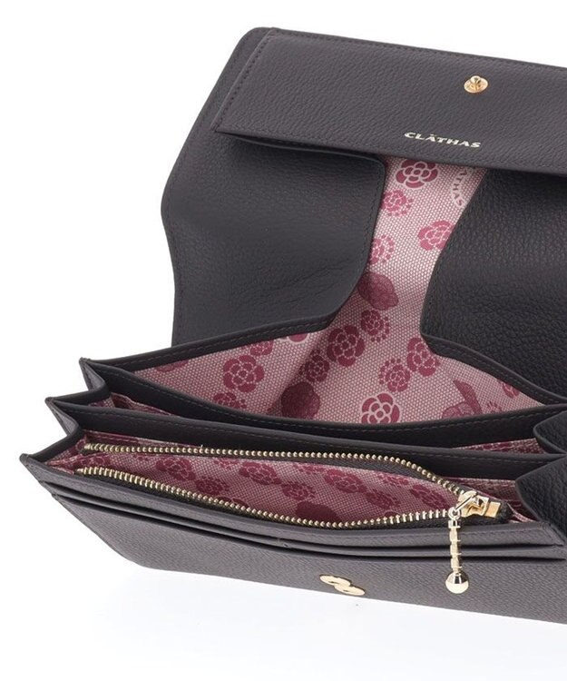 CLATHAS ブルトン ギャルソン長財布 ダークグレー