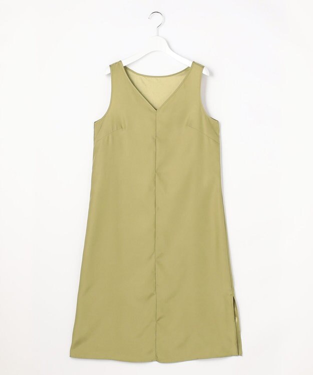 自由区 S 【カタログ掲載】ロータスタイルプリント ワンピース ピスタチオ