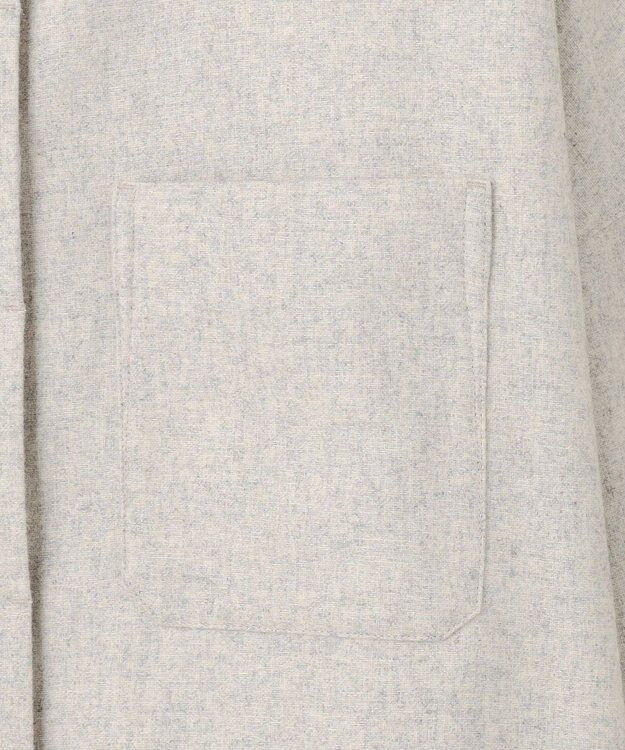 J.PRESS YORK STREET 【WOMEN】バンドカラーブラウス アイボリー系