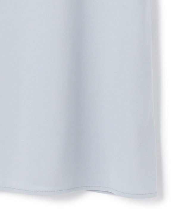 ICB 【洗える】 コンパクトモクロディ バンドカラーカットソー サックスグレー系