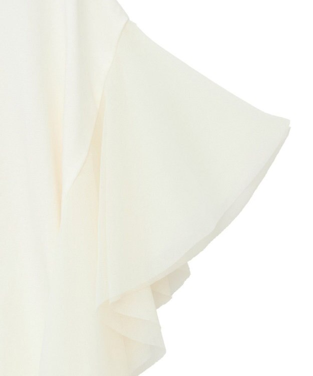 AMERICAN HOLIC 袖チュールサイドスリットプルオーバー Ivory