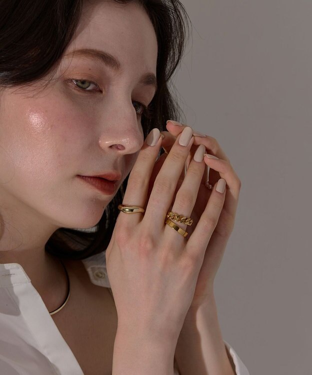 Phoebe 【金属アレルギー対応】メルトフォルムリング　ゴールド ゴールド