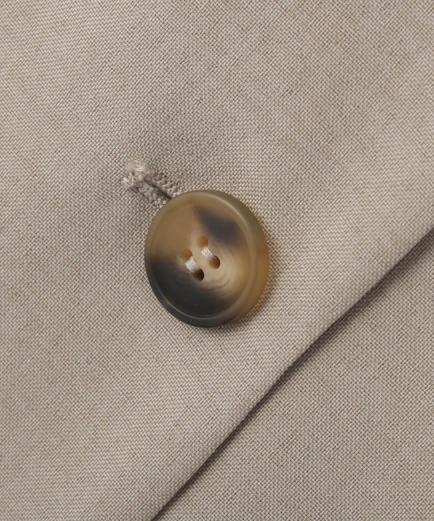 AMERICAN HOLIC 【先行予約】【イージーケア】リネンライク半袖ジャケット Gray Beige