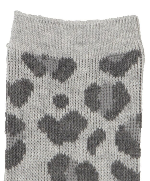 WEGO ジャガードアニマルソックス グレー