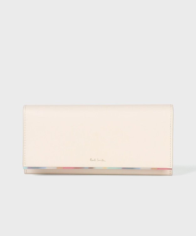 Paul Smith スプレースワールトリム 長財布 アイボリー