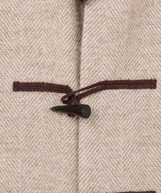 JOSEPH ABBOUD 【尾州産カシミヤブレンド×アルパカ混素材】カシミヤブレンドアルパカヘリンボン ダッフルコート ベージュ系7