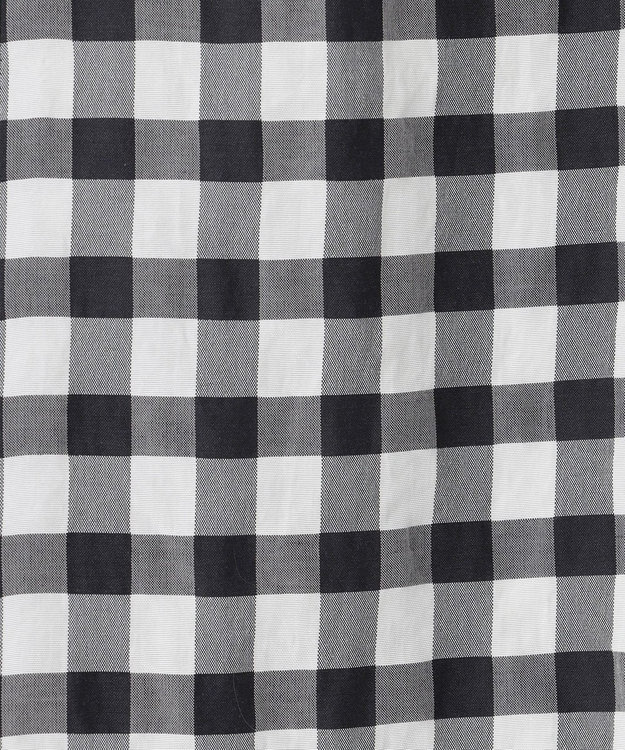 J.PRESS LADIES 【洗える】アセVis ギンガム スカート ネイビー系5