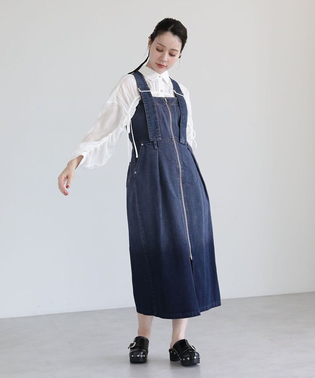 Green Parks ・ＳＵＧＡＲ　ＳＰＯＯＮ　２ｗａｙデニムジャンスカ Purple