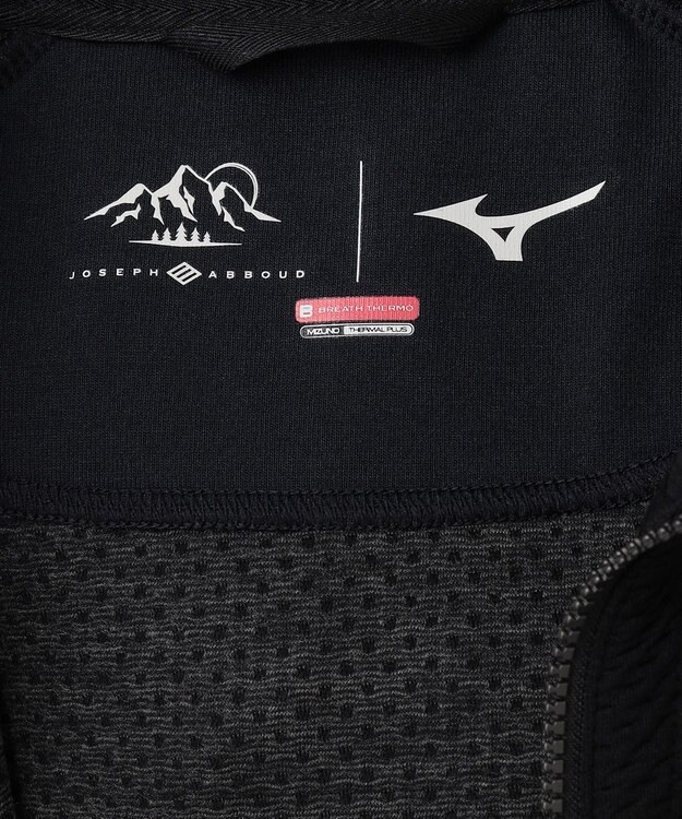 JOSEPH ABBOUD MOUNTAIN 【雑誌掲載/吸湿発熱/保温/ライナードッキング対応】 ミズノコラボBREATH-THERMOパーカー ブラック系