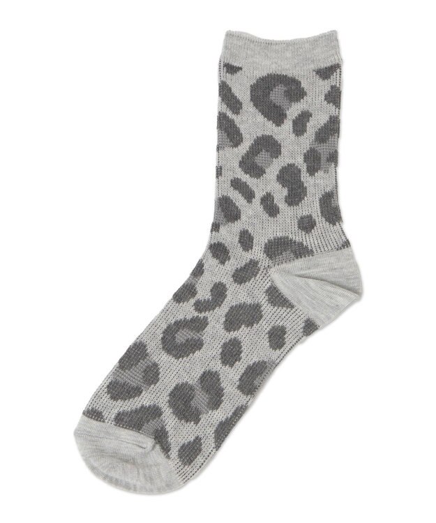 WEGO ジャガードアニマルソックス グレー