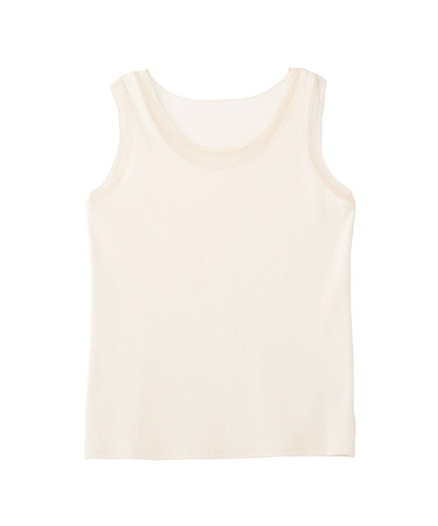 YECCA VECCA チュールMIXリブインナー Ivory