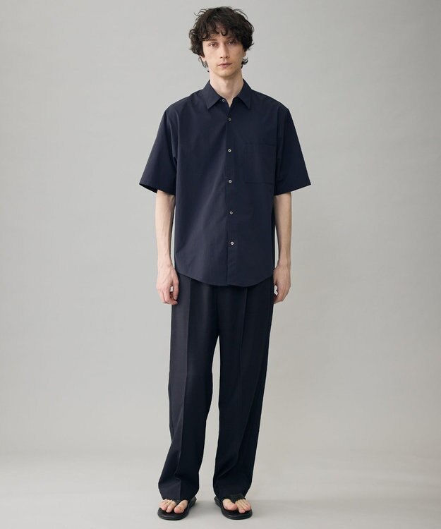 UNFILO MENS イージーケア さらさらDRYシャツ ネイビー