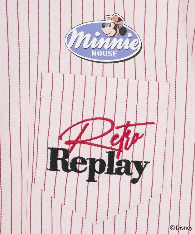 Green Parks ミッキー＆フレンズ／オーバーサイズシャツ Pink