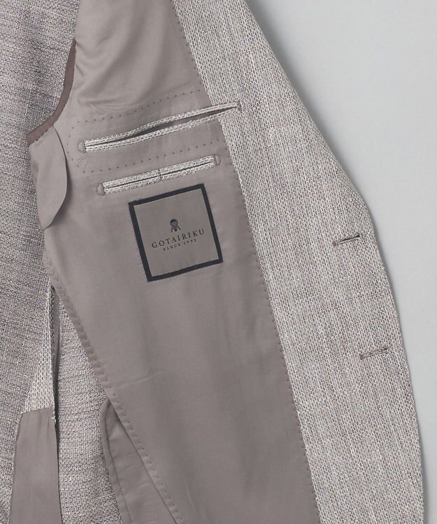 GOTAIRIKU 【DORMEUIL】ドーメル HEXAGON リネン ジャケット_ライトグレー ライトグレー系8