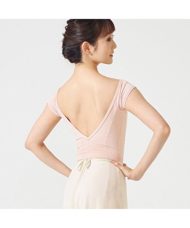 Chacott ◎【Nela ライン】キャップスリーブレオタード ヨーロピアンピンク
