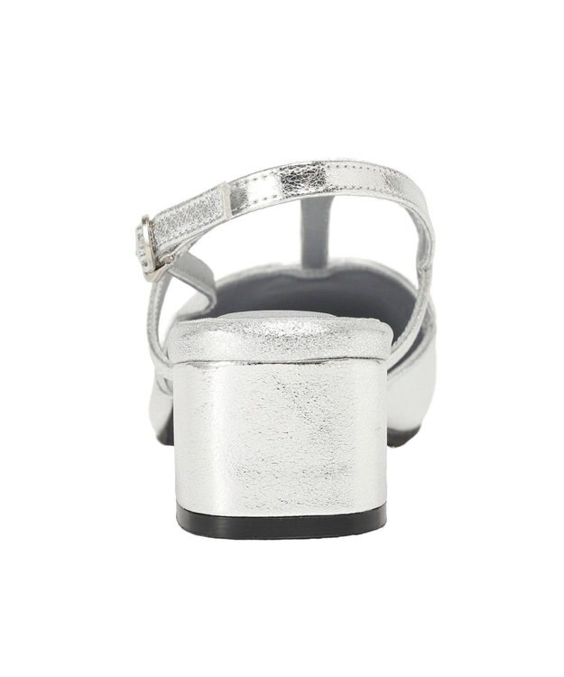 AMERICAN HOLIC Tストラップスクエアパンプス Silver