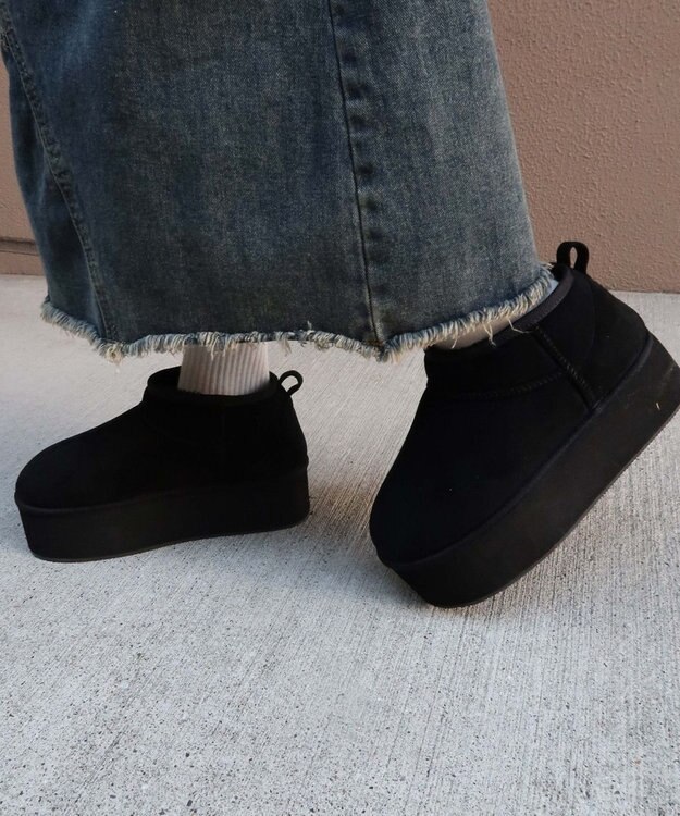 WEGO Fムートンブーツ ブラック