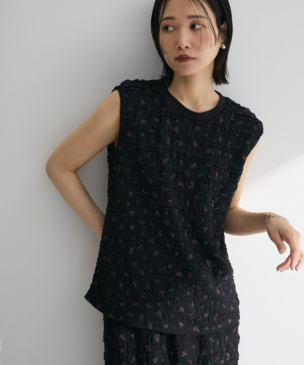 Green Parks ・ＳＵＧＡＲ　ＳＰＯＯＮ　コバナレースフリルノースリーフ Black