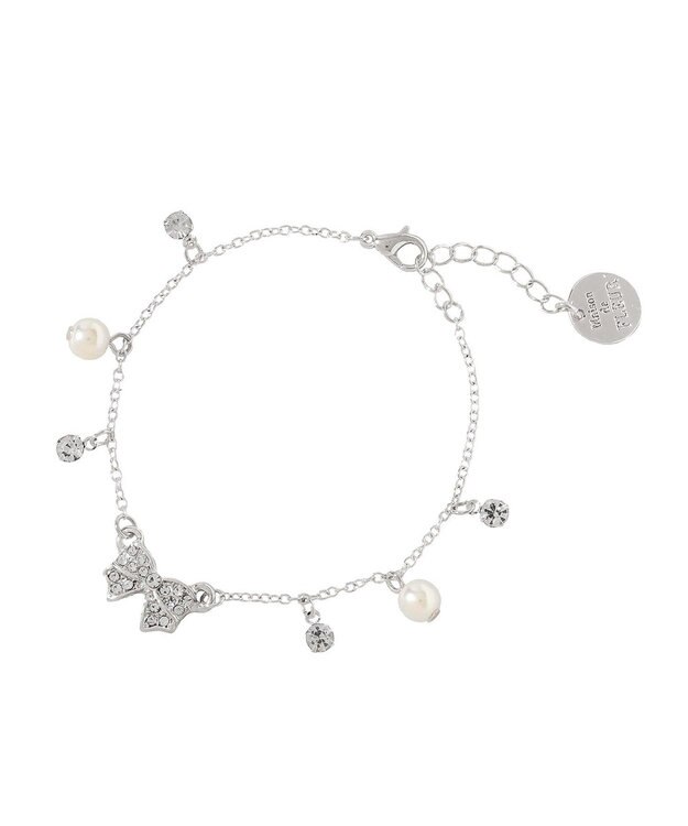 Maison de FLEUR リボンパールブレスレット Silver