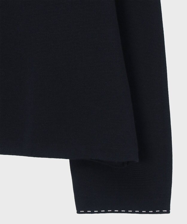 Paul Smith コントラストステッチ ミラノリブ ニットブルゾン ネイビー