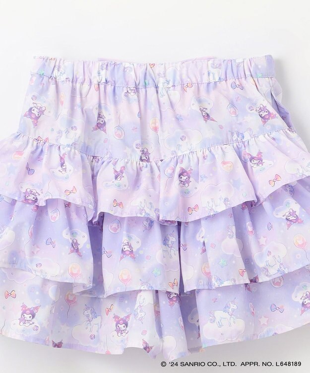 ANY KIDS 【サンリオキャラクターズ×any FAM】フリルショートパンツ ラベンダー×クロミ
