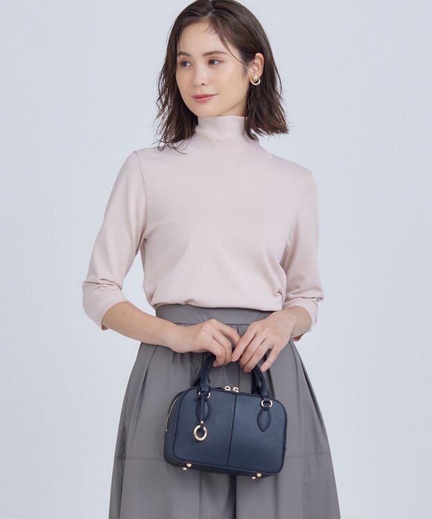 組曲 S 【6色展開・UVケア】モダンタートルニット ピンクベージュ系