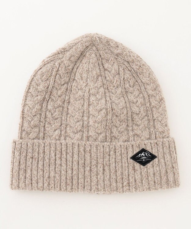 JOSEPH ABBOUD MOUNTAIN 【イタリア糸使用/サスティナブル素材】 コットンウールニットキャップ ベージュ系
