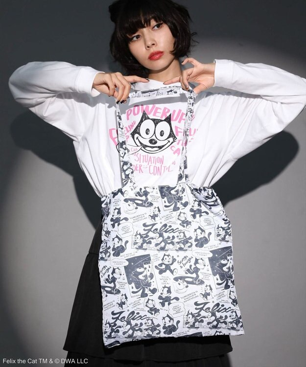 Green Parks ■ＦＥＬＩＸ　フェイスロゴｐｔ　ロンＴＥＥ White