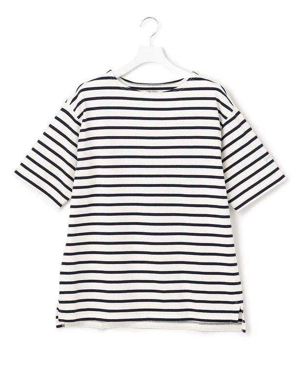 J.PRESS YORK STREET 【UNISEX】天竺ボーダーTシャツ ネイビー系1