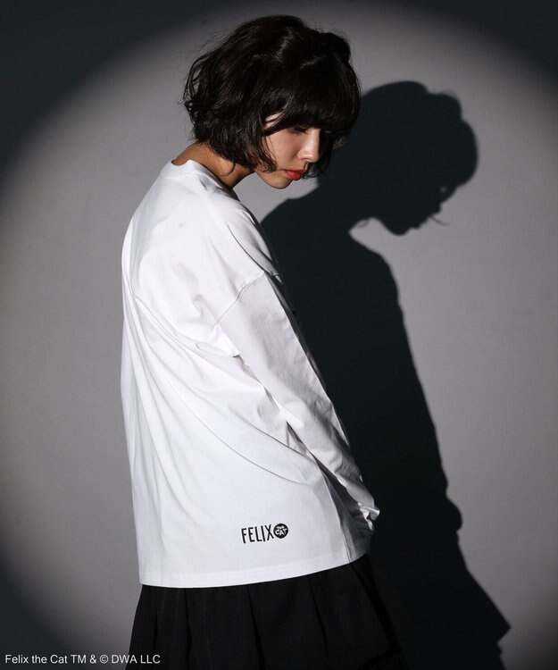 Green Parks ■ＦＥＬＩＸ　フェイスロゴｐｔ　ロンＴＥＥ White