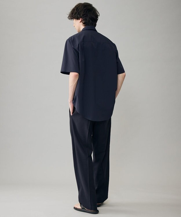 UNFILO MENS イージーケア さらさらDRYシャツ ネイビー