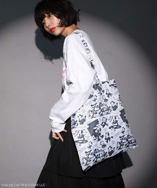 Green Parks ■ＦＥＬＩＸ　フェイスロゴｐｔ　ロンＴＥＥ White