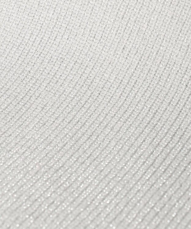 ANY SIS CICA加工 ビューティ畔ボトルネック ニット シルバー