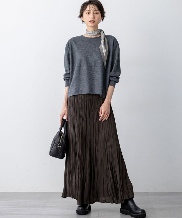 最終値下げ⭐️23区⭐️新品タグ付ウールミルドジャージー カットソー 洗える】ウールミルドジャージー フォルム カットソー / 23区