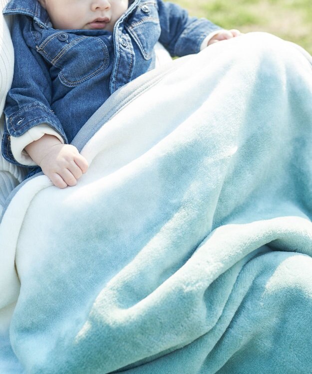 LOOM&SPOOL FOL綿毛布ブランケット／カーキ カーキ