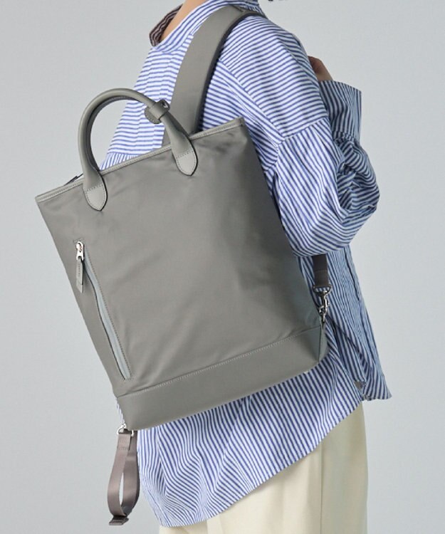 Atelier nuu RAIZON トートリュックエアリー グレー