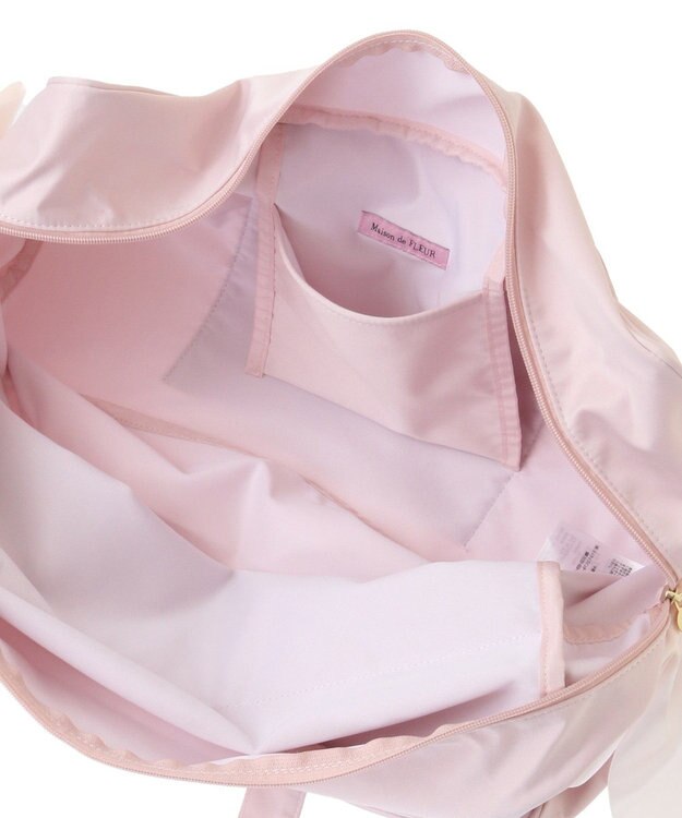 Maison de FLEUR サテンキャリーオンバッグ Light Pink