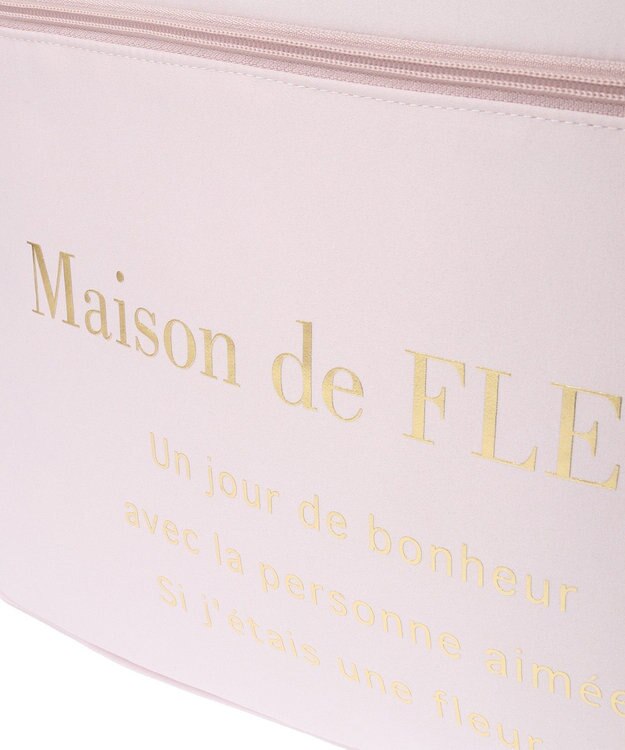 Maison de FLEUR サテンキャリーオンバッグ Light Pink